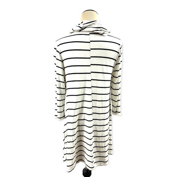 Altar’d State White Black Stripes Cowl Neck Flare Tunic/ Dress Sz. Medium - Picture 3 of 5